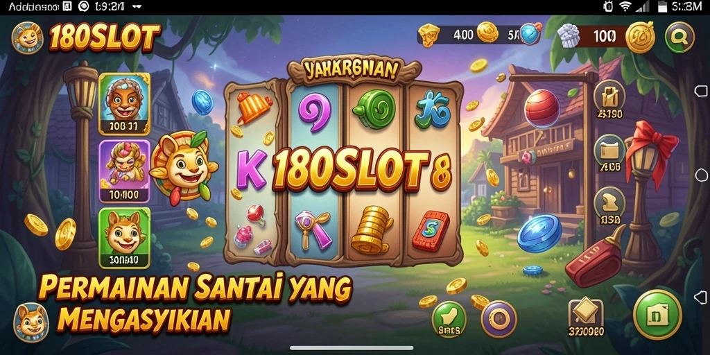 Tangkapan layar menunjukkan gameplay santai 180SLOT yang mengasyikkan.