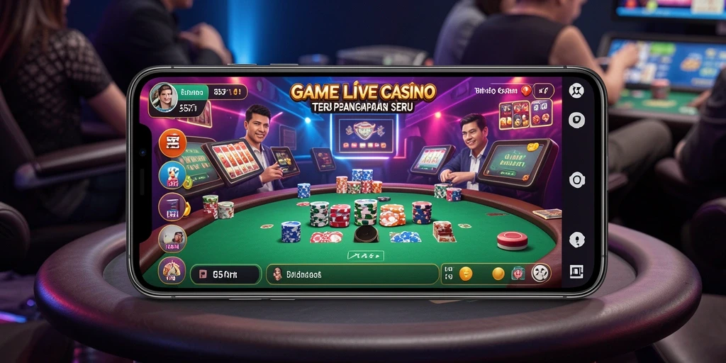 Tampilan menarik dari gameplay Live Casino 55RP.