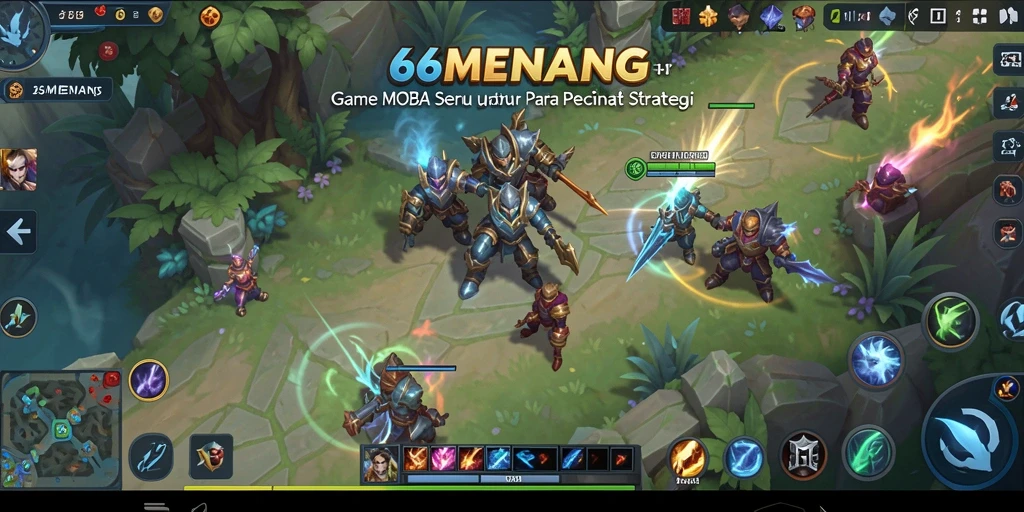 Screenshot gameplay 66MENANG yang menampilkan aksi pertempuran seru.