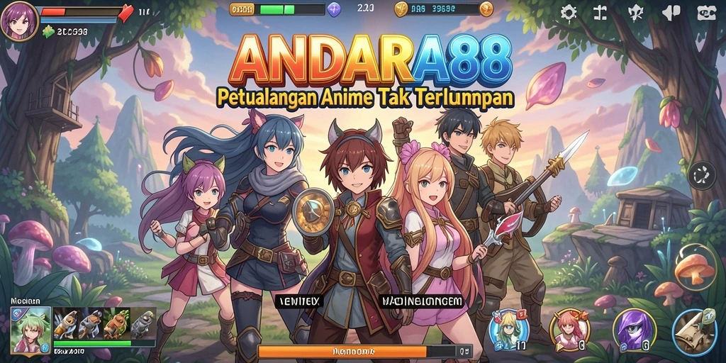 Tangkapan layar <strong>ANDARA88</strong> menampilkan aksi pertarungan yang intens di dunia anime.
