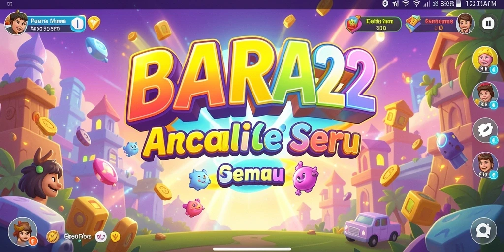 Tampilan gameplay BARA22 yang penuh aksi dan kreativitas.