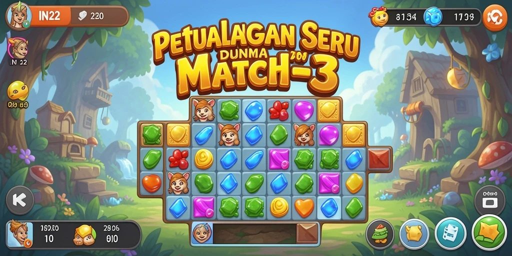 Tampilkan gameplay seru dan penuh warna dari IN22 yang menantang.