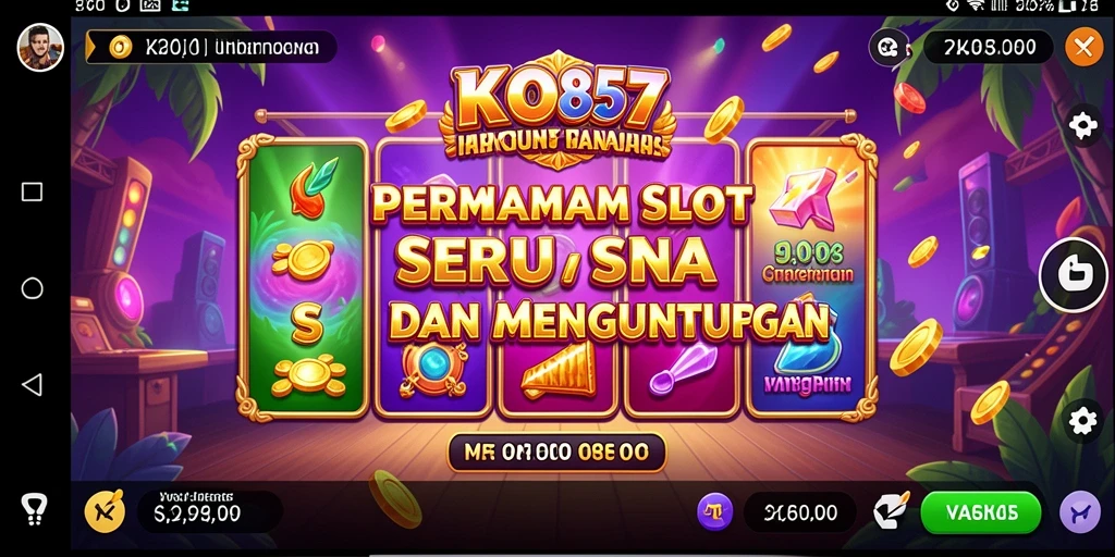 Tampilan gameplay KO857 yang penuh warna dan mengasyikkan.