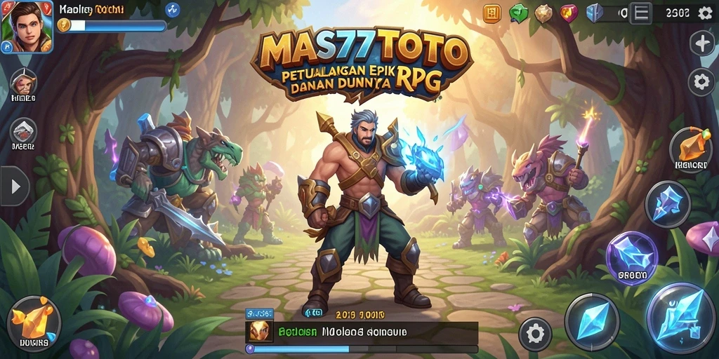 Tangkapan layar <strong>MAS77TOTO</strong> menampilkan aksi seru dalam pertempuran RPG.