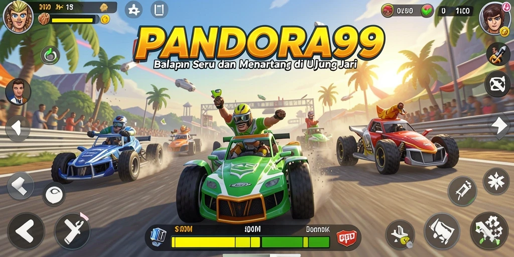 Gameplay Racing yang mendebarkan di PANDORA99